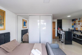 Flat estiloso com vista para piscina do The Expression - Setor Bueno - TH606